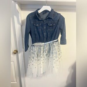 Lilt Denim Top Dress with Star Detail
